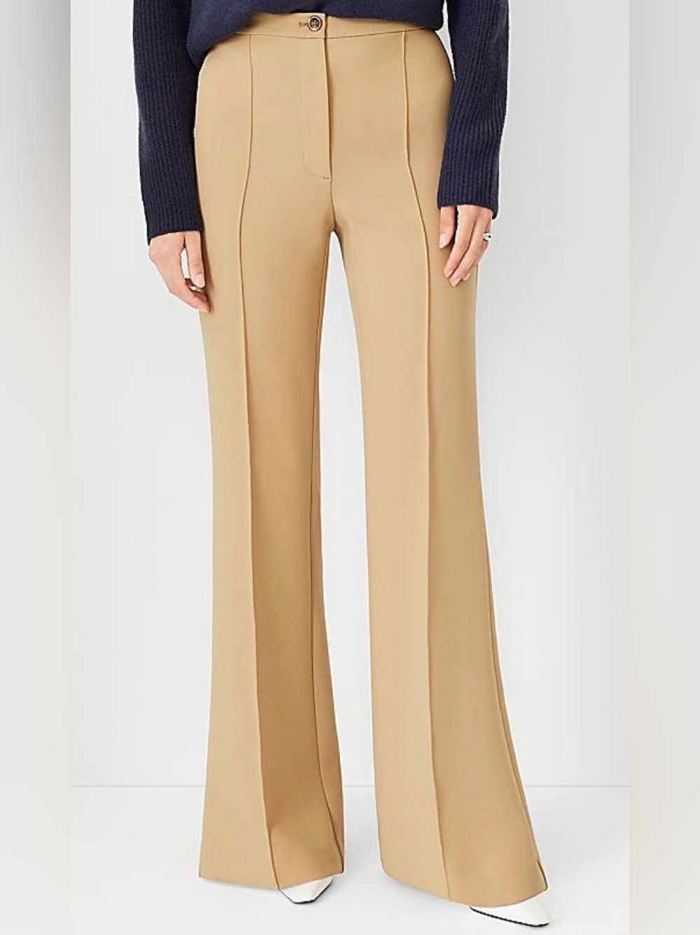 NWT Ann Taylor Margo Flare Trouser Pants size 6 Petite Curvy Fit - hemmed!